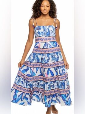 FARM Rio Foliage Midi Dress